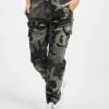 URBAN CLASSICS Damen Cargohose Ladies High Waist In Camouflage