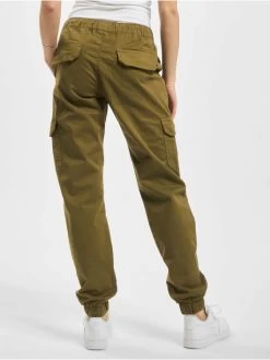URBAN CLASSICS Damen Cargohose Ladies High Waist Cargo Jogging In Olive -Modegeschäft für Damen urban classics cargohose olive 750737 1