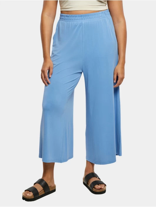 URBAN CLASSICS Damen Chino Ladies Modal In Blau 3 URBAN CLASSICS Damen Chino Ladies Modal In Blau