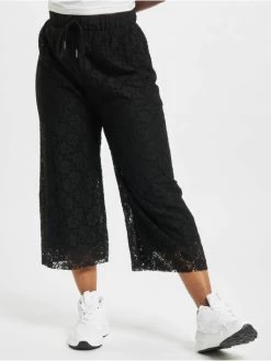 URBAN CLASSICS Damen Chino Laces Culotte In Schwarz