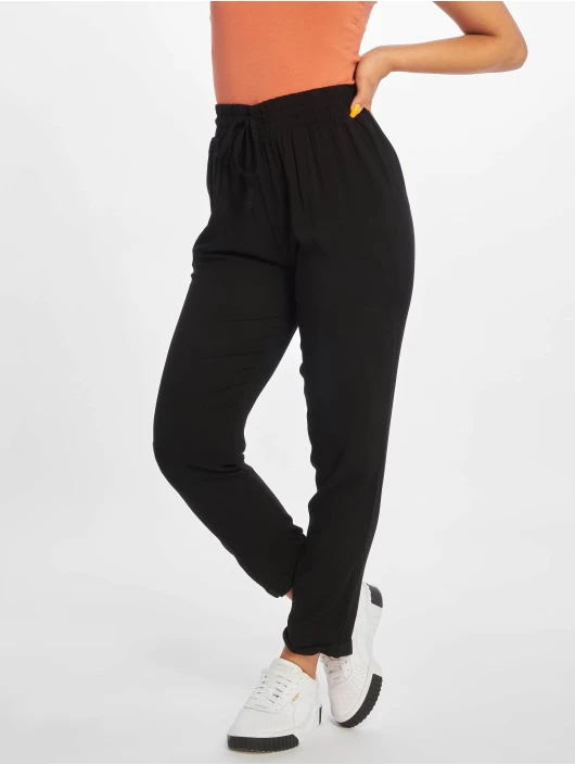 URBAN CLASSICS Damen Chino Elastic In Schwarz 3 URBAN CLASSICS Damen Chino Elastic In Schwarz