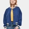 URBAN CLASSICS Damen College Jacke Ladies Oversized In Blau -Modegeschäft für Damen urban classics college jacke blau 916828