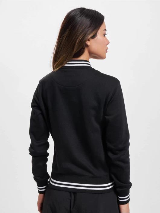 URBAN CLASSICS Damen College Jacke College In Schwarz 4 URBAN CLASSICS Damen College Jacke College In Schwarz – Bild 2