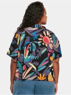 URBAN CLASSICS Damen Hemd Ladies Viscose Resort In Bunt 5 URBAN CLASSICS Damen Hemd Ladies Viscose Resort In Bunt -Modegeschäft für Damen urban classics hemd bunt 895793 1