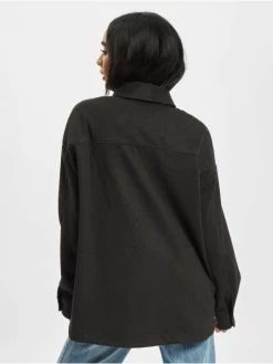 URBAN CLASSICS Damen Hemd Ladies Classic In Grau -Modegeschäft für Damen urban classics hemd grau 853661 1