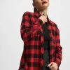 URBAN CLASSICS Damen Hemd Ladies Turnup Checked Flanell In Rot 1 URBAN CLASSICS Damen Hemd Ladies Turnup Checked Flanell In Rot -Modegeschäft für Damen urban classics hemd rot 263894