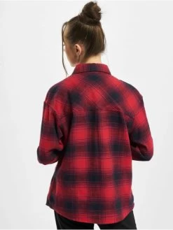 URBAN CLASSICS Damen Hemd Ladies Check In Rot 5 URBAN CLASSICS Damen Hemd Ladies Check In Rot -Modegeschäft für Damen urban classics hemd rot 798988 1