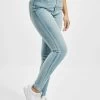URBAN CLASSICS Damen High Waist Jeans Skinny High Waist In Blau