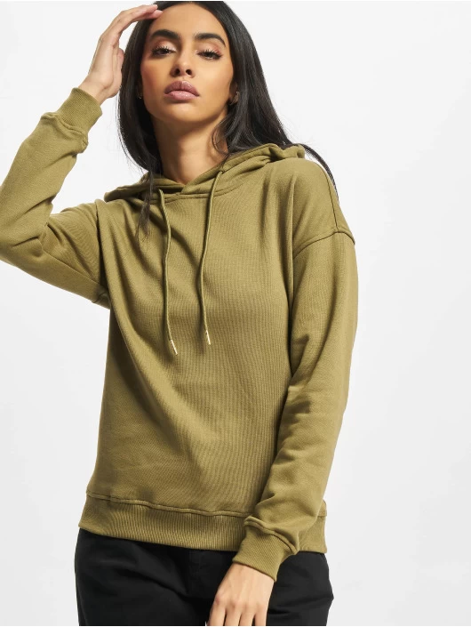 URBAN CLASSICS Damen Hoody Ladies In Olive 3 URBAN CLASSICS Damen Hoody Ladies In Olive