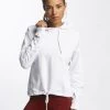 URBAN CLASSICS Damen Hoody Oversized Gathering In Weiß
