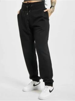 URBAN CLASSICS Damen Jogginghose Organic High Waist In Schwarz
