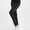 URBAN CLASSICS Damen Legging Ladies Lace Striped In Schwarz 2 URBAN CLASSICS Damen Legging Ladies Lace Striped In Schwarz -Modegeschäft für Damen urban classics legging schwarz 800090