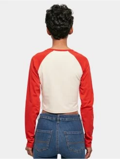 URBAN CLASSICS Damen Longsleeve Ladies Organic Cropped Retro Baseball In Beige 5 URBAN CLASSICS Damen Longsleeve Ladies Organic Cropped Retro Baseball In Beige -Modegeschäft für Damen urban classics longsleeve beige 917949 1