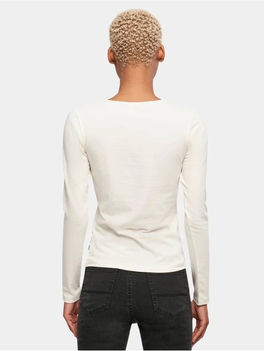 URBAN CLASSICS Damen Longsleeve Ladies Crossed Cut Out In Beige 4 URBAN CLASSICS Damen Longsleeve Ladies Crossed Cut Out In Beige – Bild 2