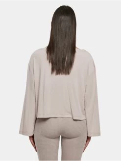 URBAN CLASSICS Damen Longsleeve Ladies Short Modal Bateau Necklinie In Grau 5 URBAN CLASSICS Damen Longsleeve Ladies Short Modal Bateau Necklinie In Grau -Modegeschäft für Damen urban classics longsleeve grau 917603 1