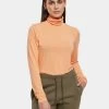 URBAN CLASSICS Damen Longsleeve Ladies Modal In Orange -Modegeschäft für Damen urban classics longsleeve orange 914754