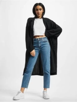 URBAN CLASSICS Damen Mantel Ladies Modal Terry In Schwarz