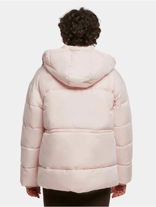URBAN CLASSICS Damen Puffer Jacket Ladies Waisted In Rosa 4 URBAN CLASSICS Damen Puffer Jacket Ladies Waisted In Rosa – Bild 2
