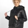 URBAN CLASSICS Damen Puffer Jacket Vanish In Schwarz