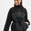 URBAN CLASSICS Damen Puffer Jacket Ladies Sherpa Mix In Schwarz -Modegeschäft für Damen urban classics puffer jacket schwarz 800310