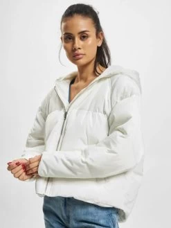 URBAN CLASSICS Damen Puffer Jacket Nuary In Weiß