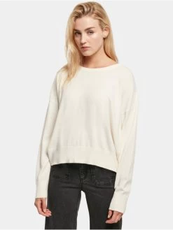 URBAN CLASSICS Damen Pullover Ladies Ecovero Oversized Basic In Beige