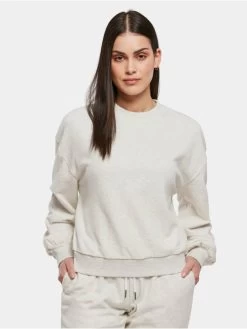 URBAN CLASSICS Damen Pullover Ladies Oversized In Grau