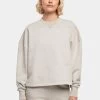 URBAN CLASSICS Damen Pullover Ladies Heavy Terry Garment Dye In Grau -Modegeschäft für Damen urban classics pullover grau 915832