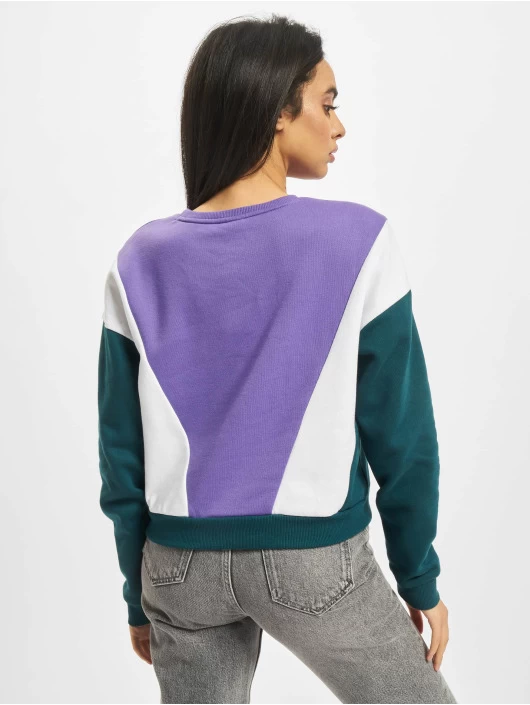 URBAN CLASSICS Damen Pullover Ladies 3-Tone Arrow In Violet 4 URBAN CLASSICS Damen Pullover Ladies 3-Tone Arrow In Violet – Bild 2