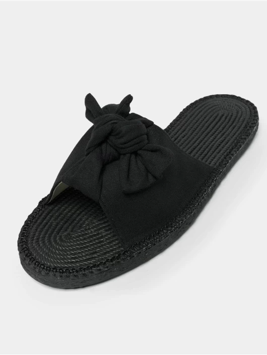 URBAN CLASSICS Damen Sandalen Canvas Mules In Schwarz 4 URBAN CLASSICS Damen Sandalen Canvas Mules In Schwarz – Bild 2