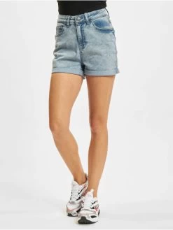 URBAN CLASSICS Damen Shorts Ladies 5 Pocket In Blau
