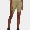 URBAN CLASSICS Damen Shorts Ladies High Waist Tech Mesh In Khaki -Modegeschäft für Damen urban classics shorts khaki 899267
