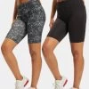 URBAN CLASSICS Damen Shorts Ladies Aop Cycle 2-Pack In Schwarz 1 URBAN CLASSICS Damen Shorts Ladies Aop Cycle 2-Pack In Schwarz -Modegeschäft für Damen urban classics shorts schwarz 900240