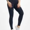 URBAN CLASSICS Damen Skinny Jeans Stretch In Blau -Modegeschäft für Damen urban classics skinny jeans blau 263286