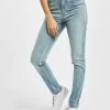 URBAN CLASSICS Damen Slim Fit Jeans Ladies High Waist In Blau -Modegeschäft für Damen urban classics slim fit jeans blau 798682