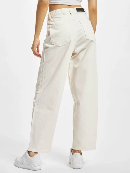 URBAN CLASSICS Damen Straight Fit Jeans Ladies High Waist Wide Leg Cropped Denim In Beige 4 URBAN CLASSICS Damen Straight Fit Jeans Ladies High Waist Wide Leg Cropped Denim In Beige – Bild 2