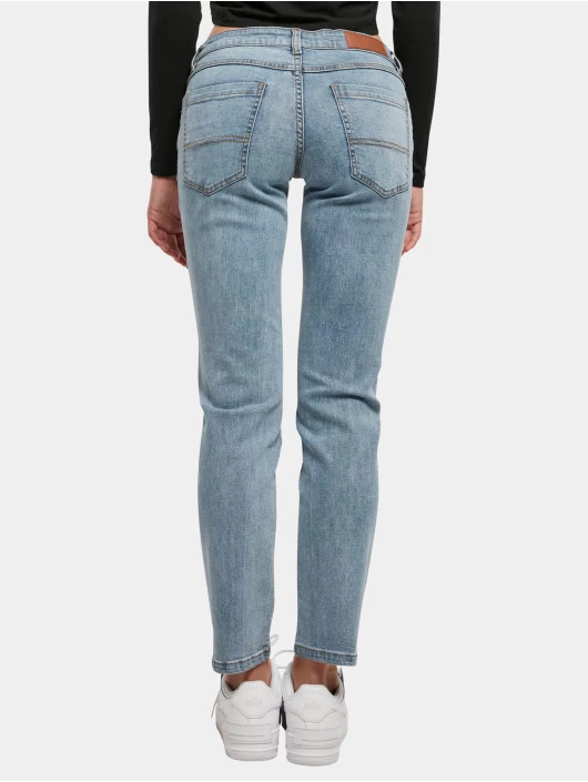 URBAN CLASSICS Damen Straight Fit Jeans Ladies Low Waist Straight Denim In Blau 4 URBAN CLASSICS Damen Straight Fit Jeans Ladies Low Waist Straight Denim In Blau – Bild 2