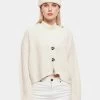 URBAN CLASSICS Damen Strickjacke Ladies Oversized In Beige -Modegeschäft für Damen urban classics strickjacke beige 899152