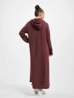 URBAN CLASSICS Damen Strickjacke Ladies Hooded Feather In Rot 5 URBAN CLASSICS Damen Strickjacke Ladies Hooded Feather In Rot -Modegeschäft für Damen urban classics strickjacke rot 798625 1