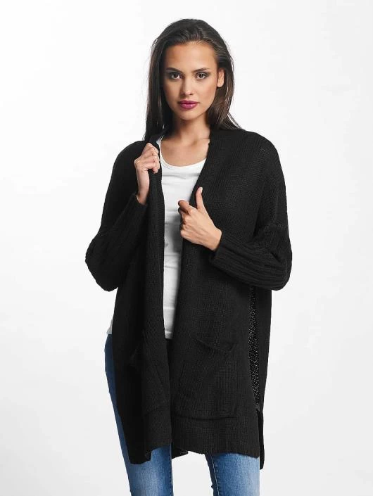 URBAN CLASSICS Damen Strickjacke Oversized In Schwarz 3 URBAN CLASSICS Damen Strickjacke Oversized In Schwarz