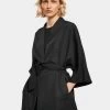 URBAN CLASSICS Damen Strickjacke Viscose Twill Kimono In Schwarz -Modegeschäft für Damen urban classics strickjacke schwarz 900406