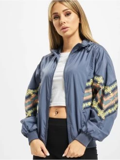 URBAN CLASSICS Damen Übergangsjacke Ladies Inka Batwing In Blau