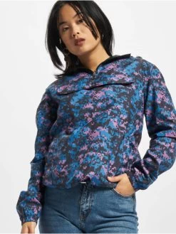 URBAN CLASSICS Damen Übergangsjacke Ladies Camo Pull Over In Camouflage