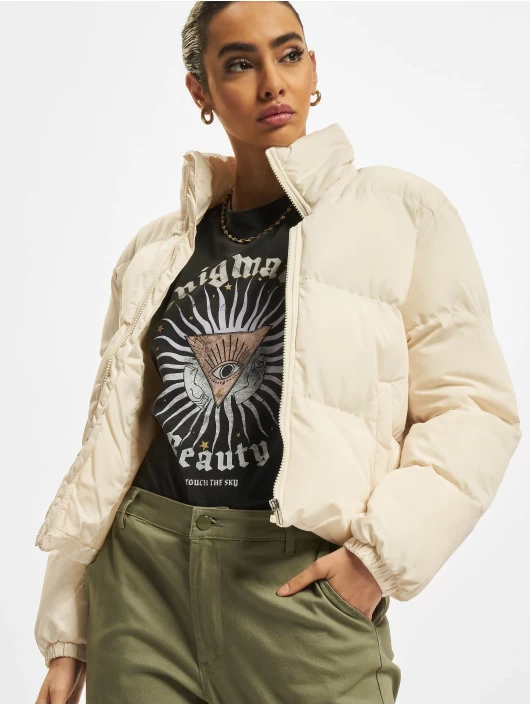 URBAN CLASSICS Damen Winterjacke Ladies Short Peached In Beige 3 URBAN CLASSICS Damen Winterjacke Ladies Short Peached In Beige