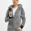 URBAN CLASSICS Damen Zip Hoodie Melange Teddy In Grau 1 URBAN CLASSICS Damen Zip Hoodie Melange Teddy In Grau -Modegeschäft für Damen urban classics zip hoodie grau 116426