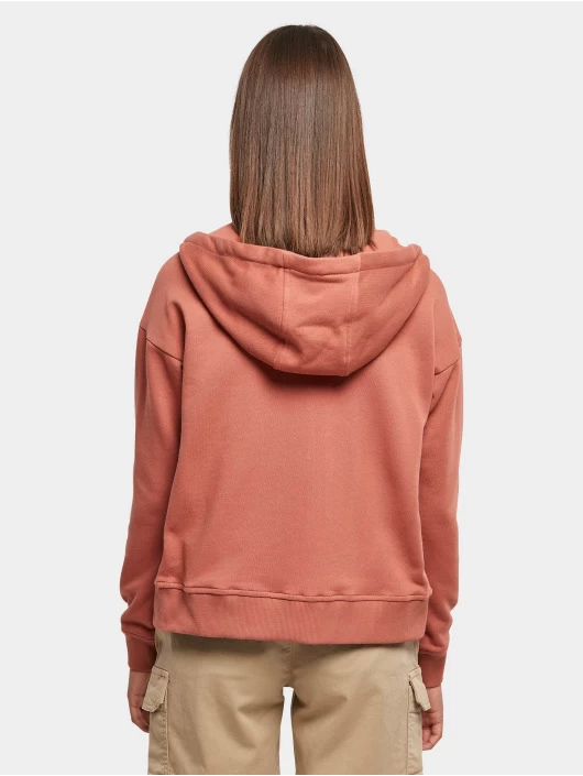 URBAN CLASSICS Damen Zip Hoodie Ladies Organic Terry In Orange 4 URBAN CLASSICS Damen Zip Hoodie Ladies Organic Terry In Orange – Bild 2