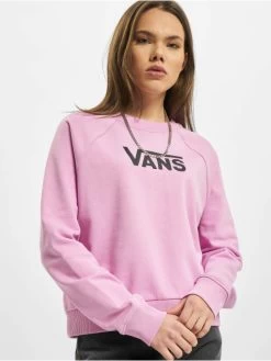 Vans Damen Pullover Wm Flying V Ft Boxy Crew In Rosa
