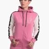 Damen Zip Hoodie Revival Two Face Long In Rosa -Modegeschäft für Damen yakuza zip hoodie rosa 756799